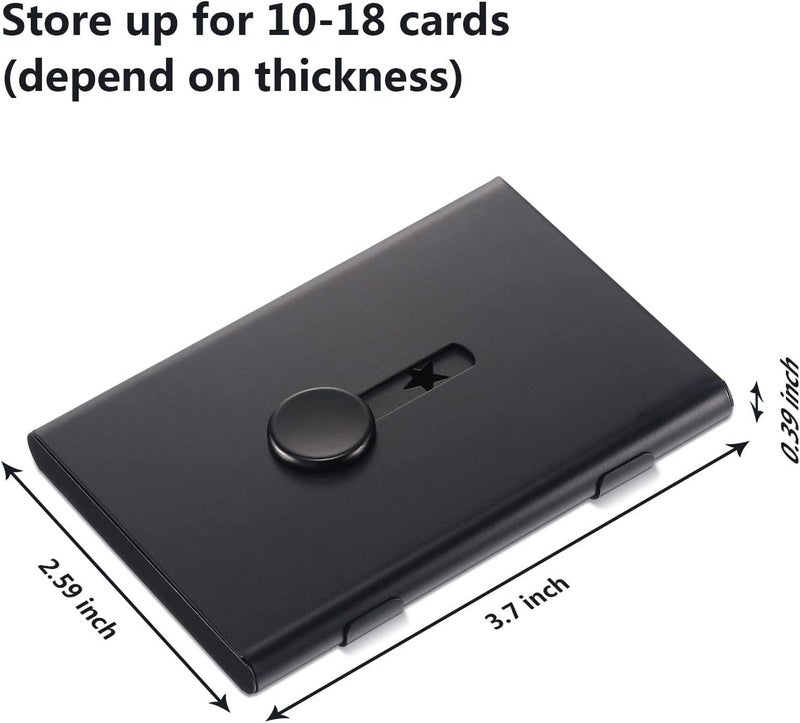 Luckam Stainless Steel Business Card Holder & Thumb Drive Case, 2 Pack - Sleek Design for Men & Women, Slide Out Card Holders, Suitable for Professionals - Image 3