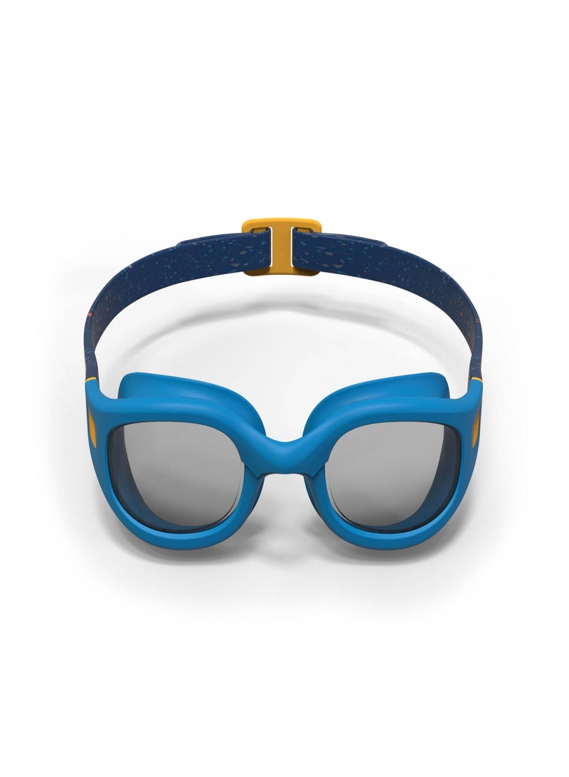 NABAIJI NABAIJI by DECATHLON, Kids Swimming Goggles UV Protection Anti Fogging Clear Lenses Blue Yellow  - Image 2