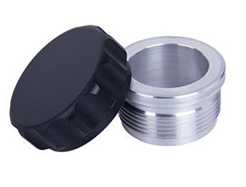 HiwowSport Aluminium Alloy Fuel Cap Weld On Filler Neck Oil Tank Cap 15 inch black - Image 3