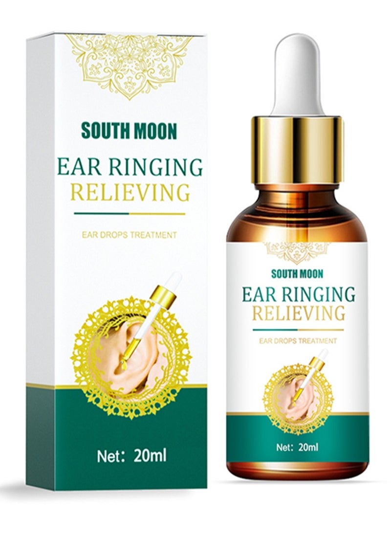 SOUTH MOON Ear Drop for Tinnitus,for Hearing Loss and Reduces Itching,Tinnitus Relief,Ear Ringing Relieving Oil,Tinnitus Ear Drop,Ear Drops Treatment  - Image 1