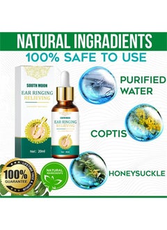 SOUTH MOON Ear Drop for Tinnitus,for Hearing Loss and Reduces Itching,Tinnitus Relief,Ear Ringing Relieving Oil,Tinnitus Ear Drop,Ear Drops Treatment  - Image 5
