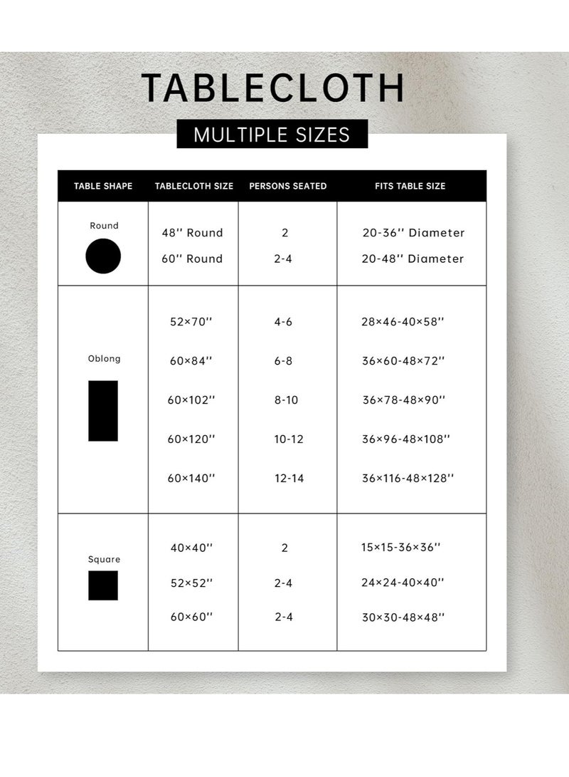 GUDOO مفرش طاولة دائري بطابع ريفي – بقطر 60 إنش – مفرش طاولة بلون بيج من الكتان – قابل للغسل، مقاوم للغبار والتجاعيد، مناسب للمطاعم، والنزهات، وتناول الطعام في الداخل والخارج، بتصميم زهري (أزرق داكن). - Image 5