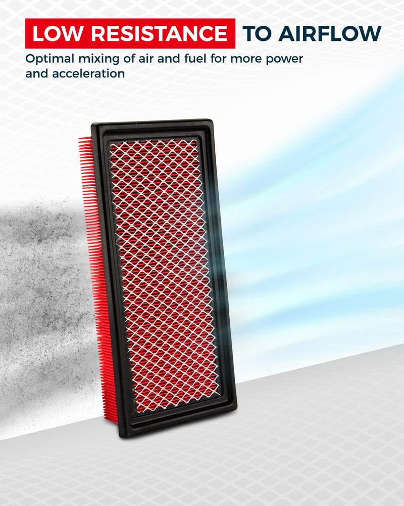 Kax Premium Engine Air Filter  Gaf031 (Ca10242) Replacement For Explorer  Edge  Flex  Fusion  Taurus  Mks  Mkt  Mkx  Mkz  Mzd6  Cx9  Sable  Protect And Improve Engine Performance - Image 2