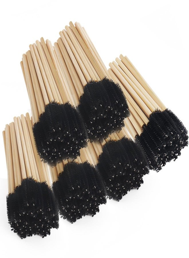 MyAoKuE-UP 300PCS Disposable Mascara Wands Spoolie Brush Bamboo Eyebrow Brushes Eyelash Extension Applicator Makeup Kits.myaokue-up(Black) - Image 1