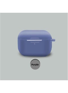 Protective Case For Airpods Pro Apple Third Generation Airpodspro2 Wireless Headset Silicone Case-Color:2107C Purple-Applicable Model:Airpods Pro2 (one-piece Model With Ears And No Dust Plug)