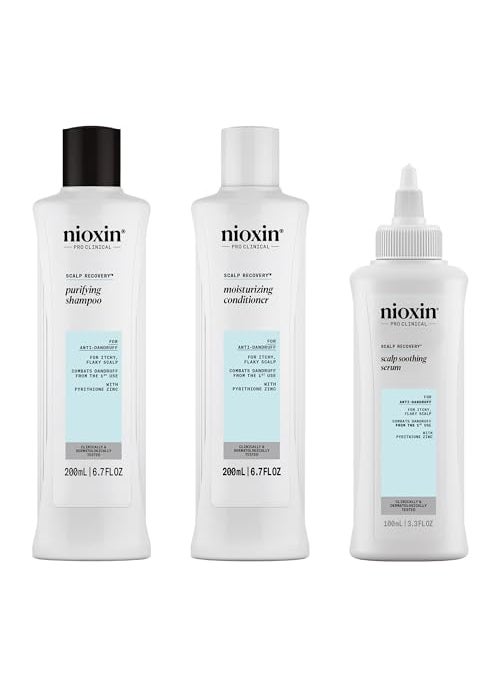 Nioxin - Nioxin Scalp Recovery Anti-Dandruff System Kit for Itchy & Flaky Scalp, Pyrithione Zinc, 6.8 fluid ounce (Packaging May Vary) - Image 1