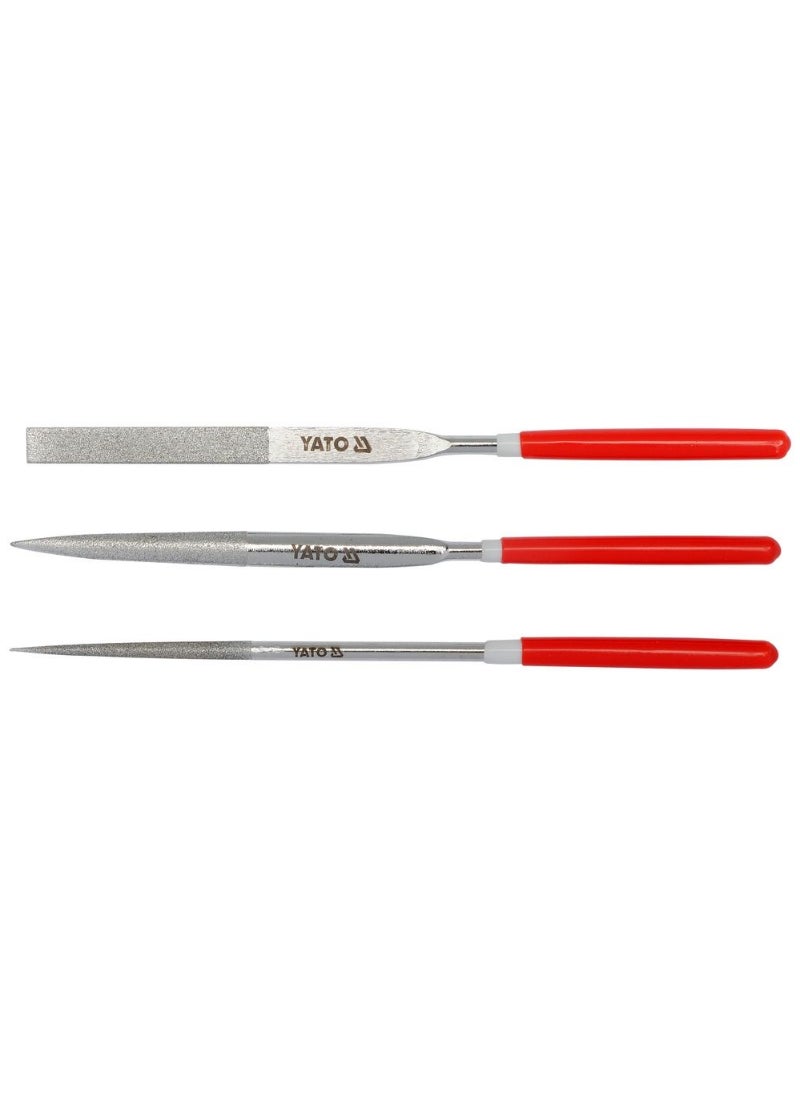 Yato YATO 3Pcs Diamond Needle File Set 4X160X50mm YT-6150 