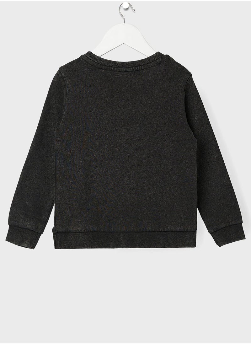 ONLY - Kids Slogan Print Sweatshirt - Image 1