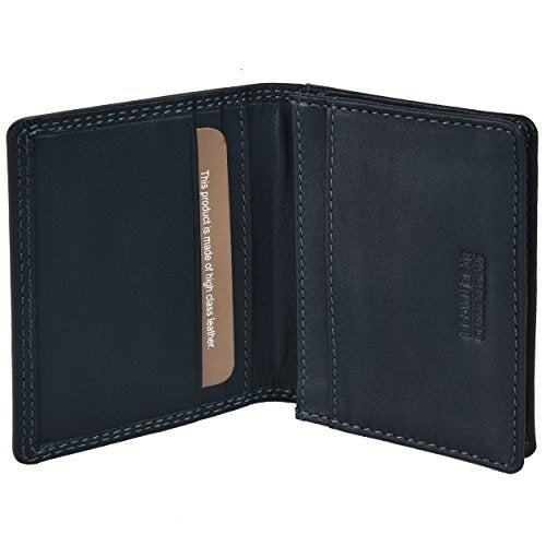 BROWN BEAR Premium RFID Card Holder Wallet for Man, Pure Nappa Wallet for Men Leather Original, Diwali Gift for Men, ID/Visiting/Debit/Credit Card Holder (Blue) - Image 3
