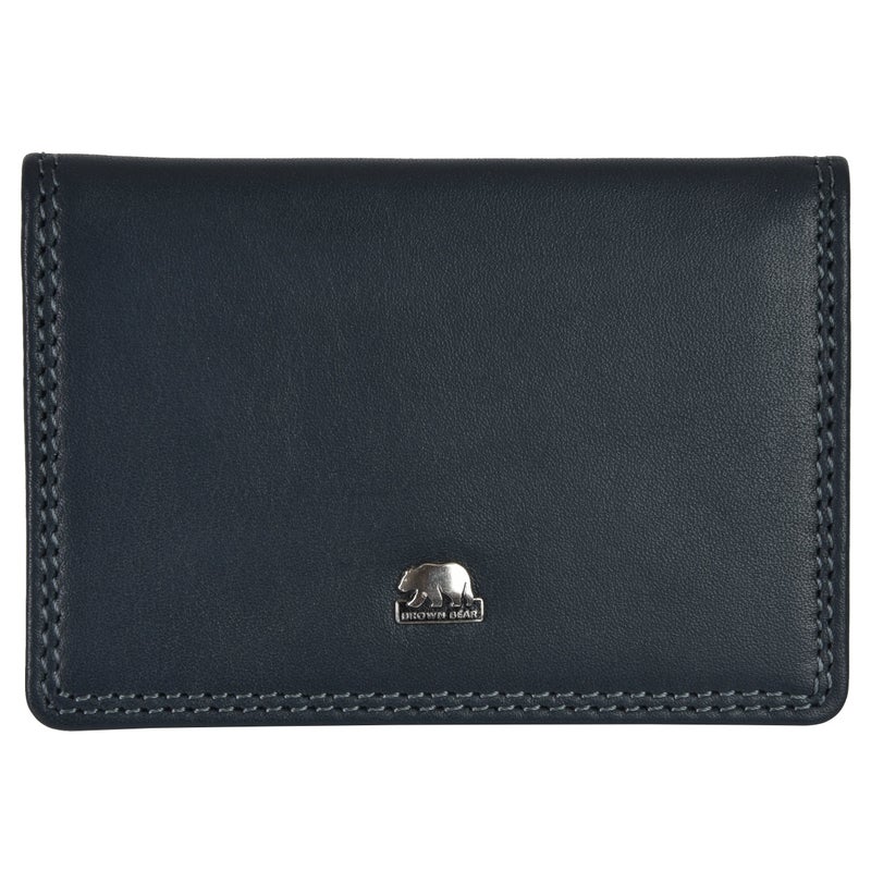 BROWN BEAR Premium RFID Card Holder Wallet for Man, Pure Nappa Wallet for Men Leather Original, Diwali Gift for Men, ID/Visiting/Debit/Credit Card Holder (Blue) - Image 5