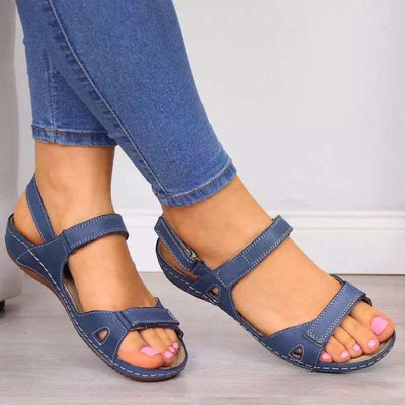 Plus Size New 2024 Summer Casual Women'S Sandals Buckle Open Toe Women'S Shoes Independent Station - Image 5