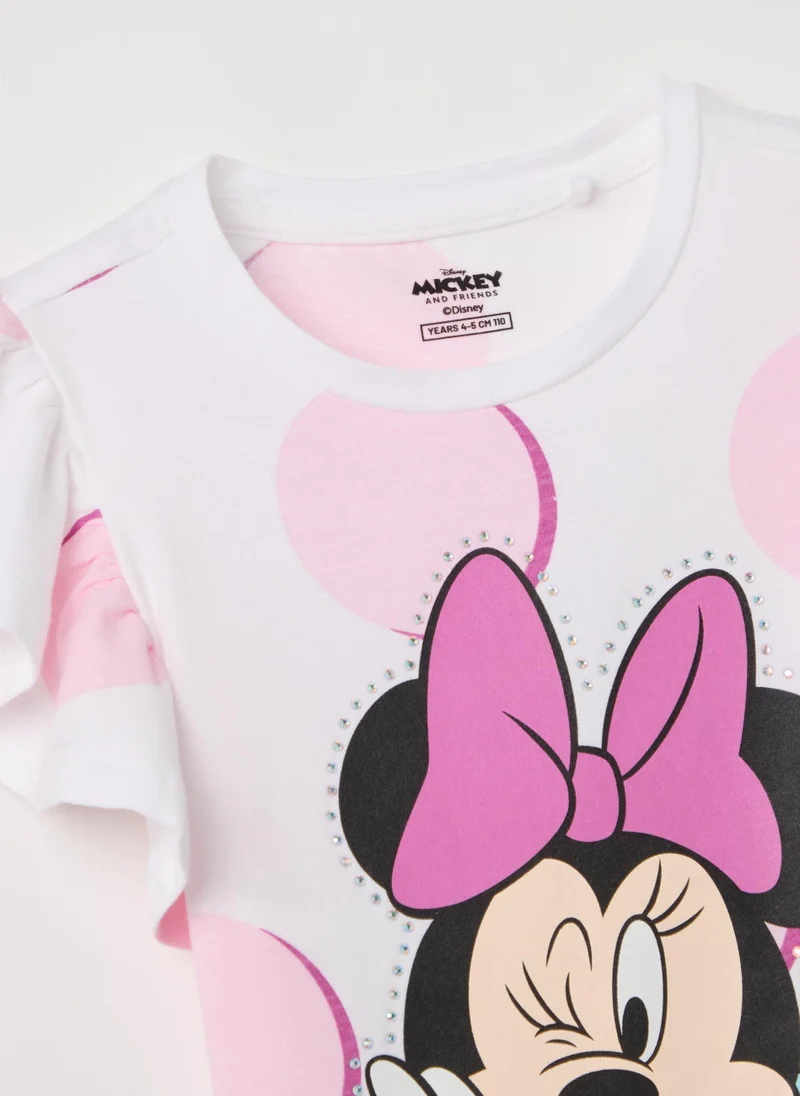 Ovs Jogging Set With Minnie Mouse Print And Micro Polka Dots