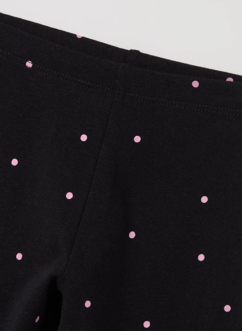 Ovs Jogging Set With Minnie Mouse Print And Micro Polka Dots