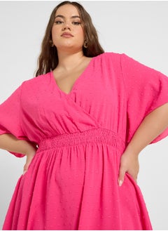 Ginger Plus Flounce Sleeve A Line Midi Dress  - Image 3