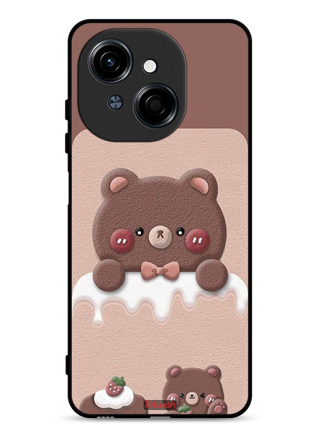 Tolwak غطاء حماية تيكنو سبارك جو 1 4G دب فراولة - Image 1