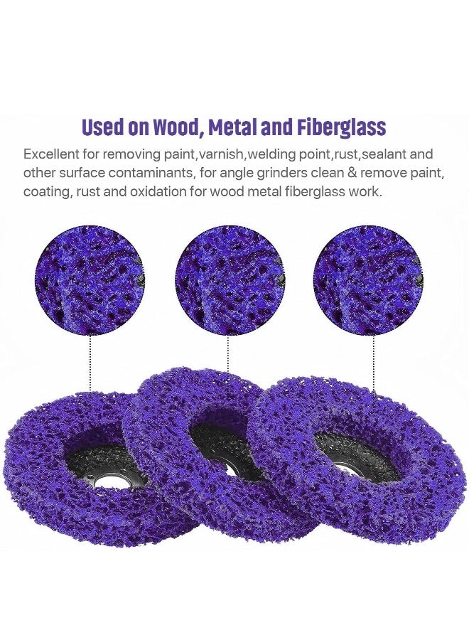 3 Pack Strip Discs Stripping Wheel, for Angle Grinder Paint Strip Wheel Quick Abrasive Discs Rust, Oxidation, Paint Remover  - Image 4