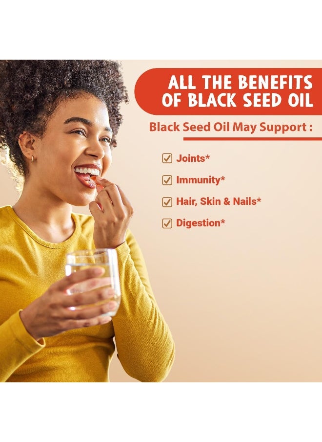 Maju Superfoods 2% Thymoquinone Cold Pressed Seed Oil Capsules - Black  - Image 4