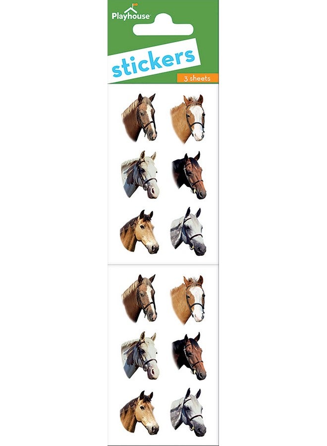 Playhouse Pack Of Three Perforated Sticker Halfsheets For Crafts Trading & Collecting Handsome Horses 1 Pack - Image 4