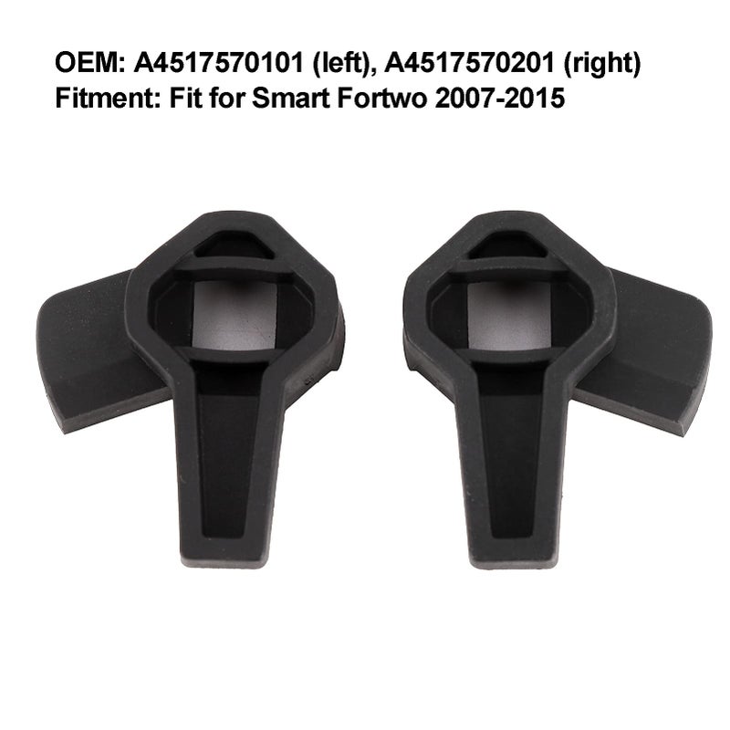 POCREATION Hood Lock Top Piece, Bonnet Locking Mechanism A4517570101 Fit for Smart Fortwo 2007‑2015 Car Front Left Right - Image 2