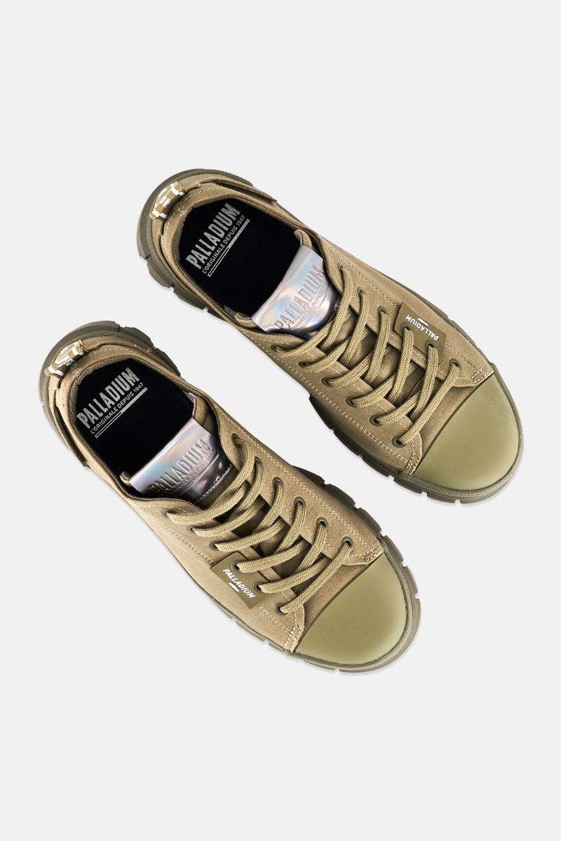 PALLADIUM Women Medium Revolt LO TX Lace Up Shoes, Dusky Green  - Image 4