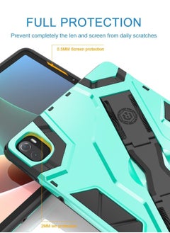 Y&D Case for Xiaomi Mi Pad 5 / MiPad Pro 11 inch 5G 2021 Stand Protective Case, Dual Layer Shockproof Full W Handle + Shoulder Strap (Green)  - Image 3