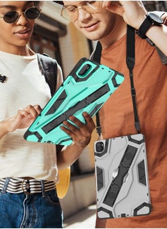 Y&D Case for Xiaomi Mi Pad 5 / MiPad Pro 11 inch 5G 2021 Stand Protective Case, Dual Layer Shockproof Full W Handle + Shoulder Strap (Green)  - Image 4