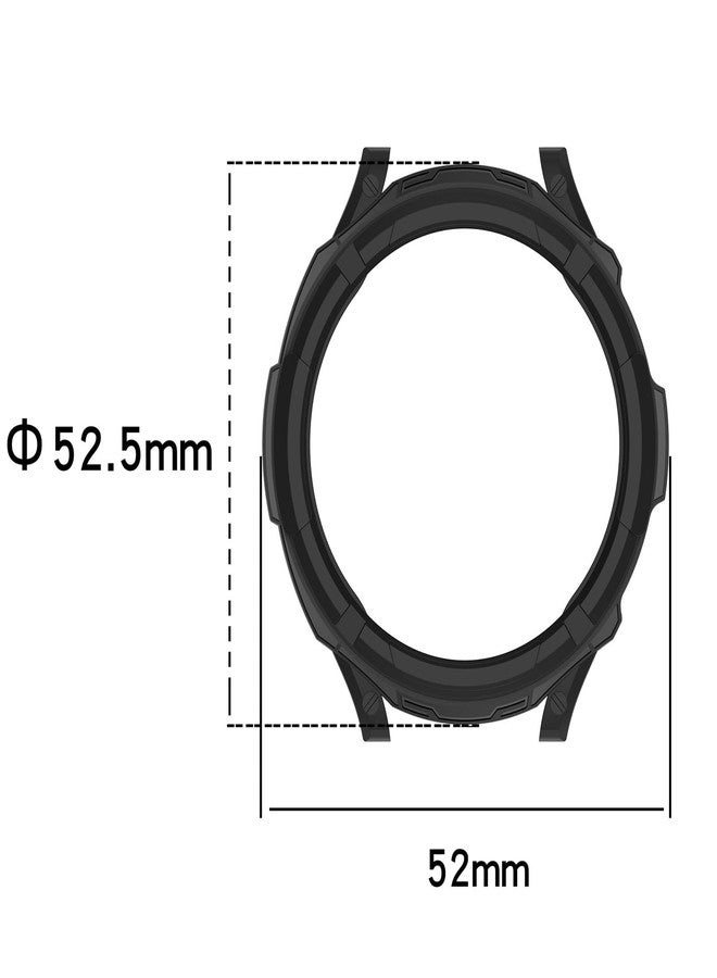 LOKEKE Compatible with Samsung Galaxy Watch 6 Classic 47mm Protective Case Cover, TPU Bezel Ring Protective Case Cover Shell Compatible with Samsung Galaxy Watch 6 Classic 47mm(TPU Black) - Image 4