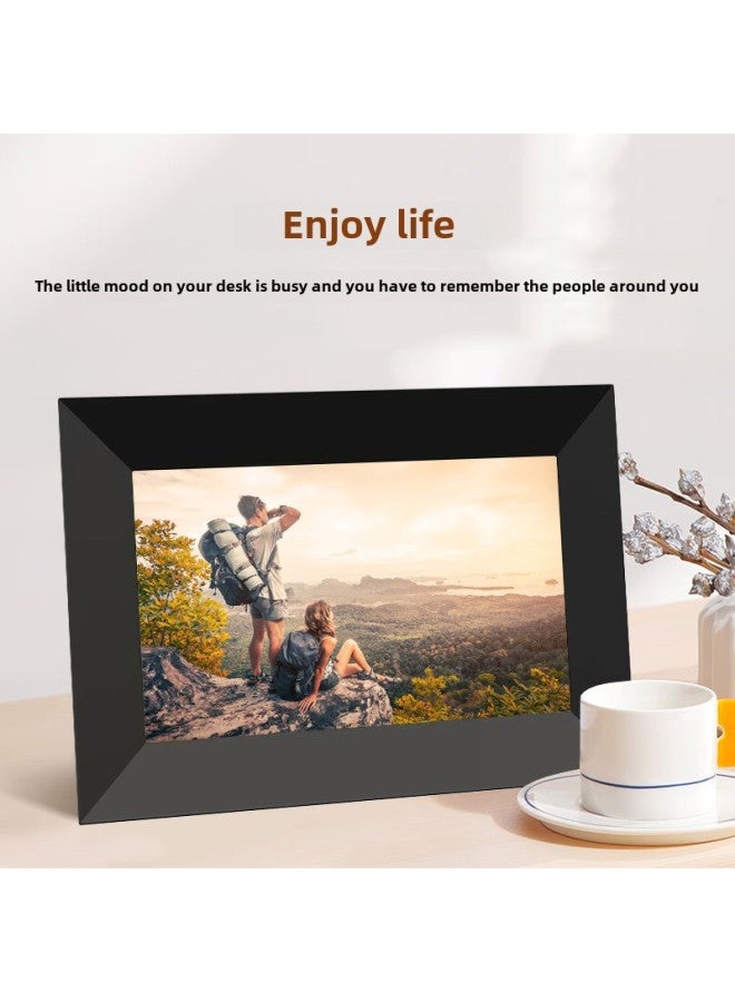 Cloud Photo Frame WiFi Digital Photo Frame APP Remote Transfer Photo Video Smart Touch Auto Loop Player-Color:8inch Standalone Version Black  - Image 5