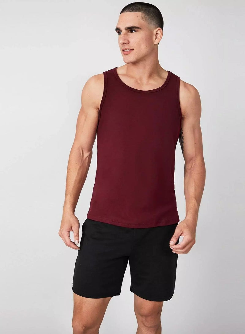 Men Cotton Round Neck Tank Top - Image 1