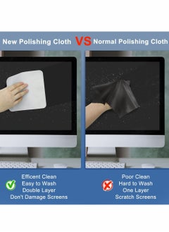 Polishing Cloth for Apple 2022, Soft Nonabrasive Material Polish Cleaning Cloth for Electronic Screens Compatible with iPhone,iWatch,iPad,MacBook (2-Pack) - pzsku/Z1FA4D86E8E34F4E40C28Z/45/_/1714976243/c0979619-820f-4901-8aa9-3dae666e330a