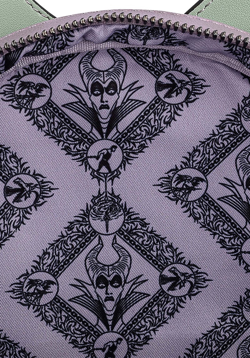 Loungefly Disney Villains Scene Maleficent Sleeping Beauty Womens Double Strap Shoulder Bag Purse - Image 5