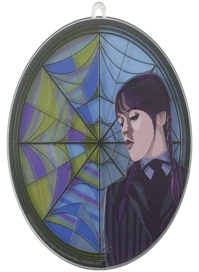 ديكوباك زينة كعكة وينزداي آدامز | زينة كعكة كبيرة بتأثير الزجاج الملون من ديكوباك، جاهزة للاستخدام، 4.8 بوصة، آمنة للاستخدام مع الطعام - Image 5