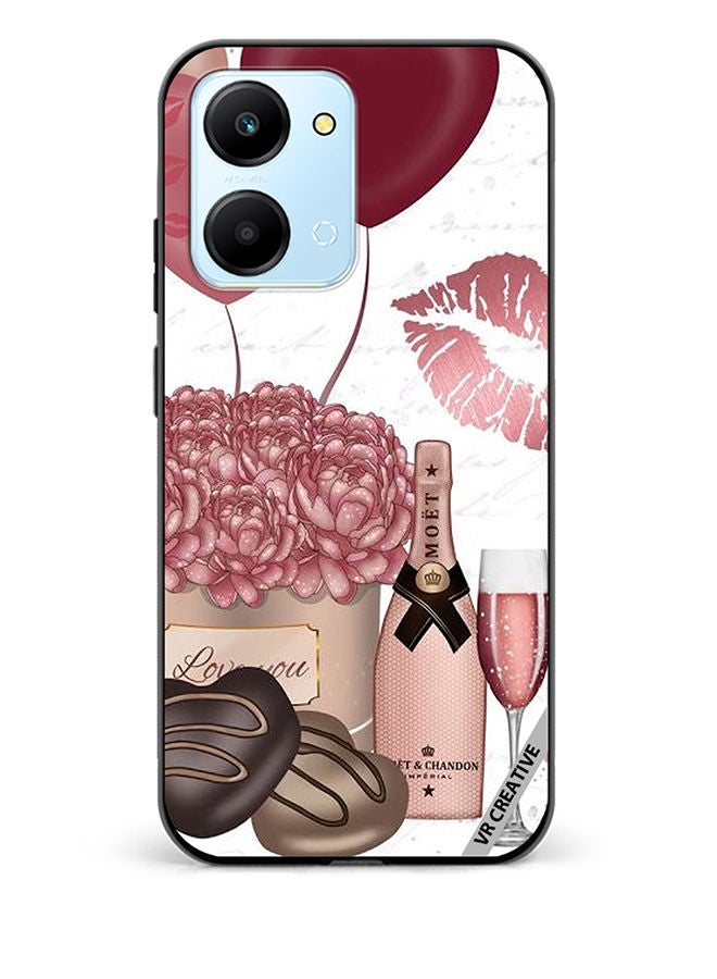 VR CREATIVE Protective Case Cover For Honor Play7T Girl Celebrations Design Multicolour - Image 1