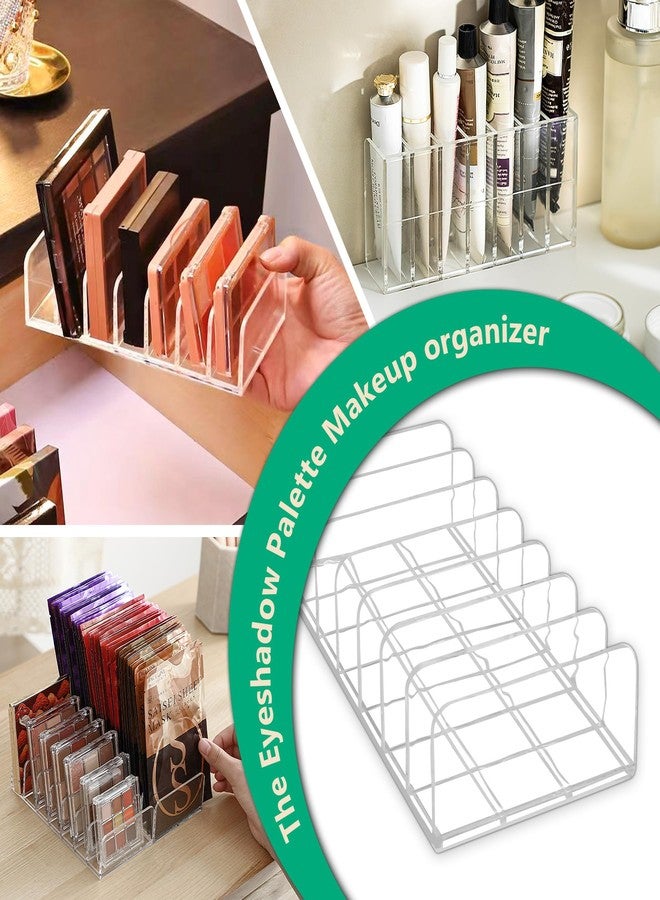 Philbinden 2 Packs Acrylic Mail Organizer Plastic Desk Cash Tray,7 Section Divided Vanity Organize Holder Vertical Letter Sorter for Desktop, Bill, Document, Notebook - Image 4