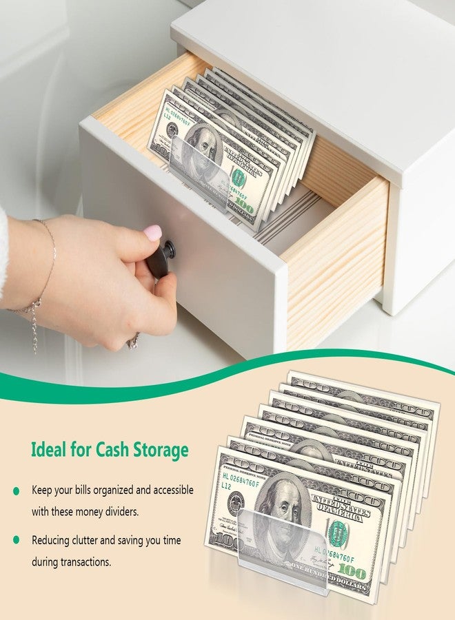 Philbinden 2 Packs Acrylic Mail Organizer Plastic Desk Cash Tray,7 Section Divided Vanity Organize Holder Vertical Letter Sorter for Desktop, Bill, Document, Notebook - Image 5