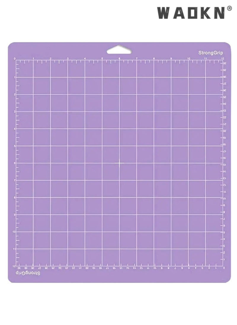 4PCS Cutting Mat, 12 * 12 Inch Replacement Cutting Mat Adhesive Non-Slip Gridded Cutting Mats Compatible with Silhouette Cameo Cricut Cutting Machine Explore Plotter Machine, for Silhouette Cut