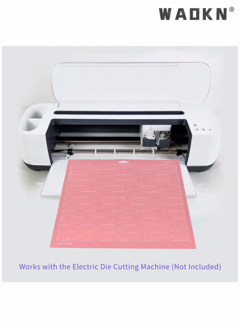 4PCS Cutting Mat, 12 * 12 Inch Replacement Cutting Mat Adhesive Non-Slip Gridded Cutting Mats Compatible with Silhouette Cameo Cricut Cutting Machine Explore Plotter Machine, for Silhouette Cut