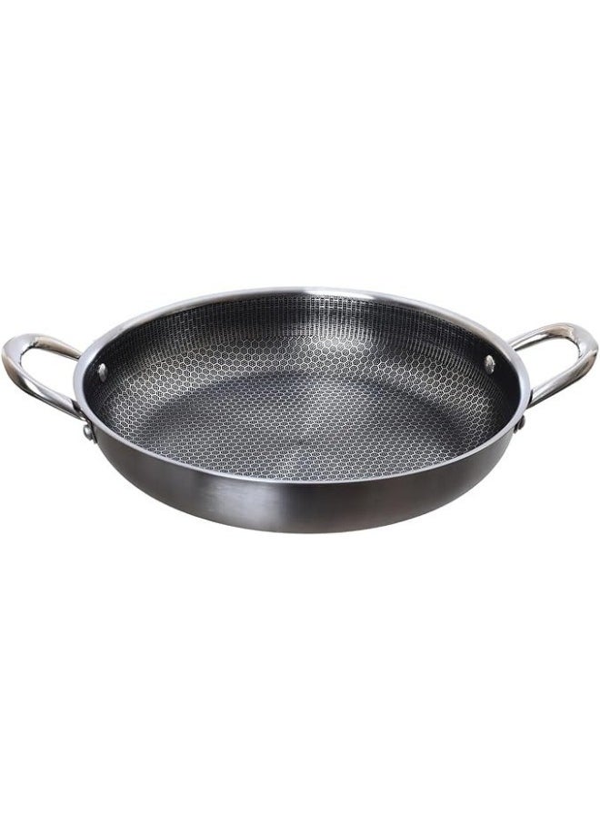 Generic Stainless Steel Cooking Deep Frying Pan 30 cm  - Image 1