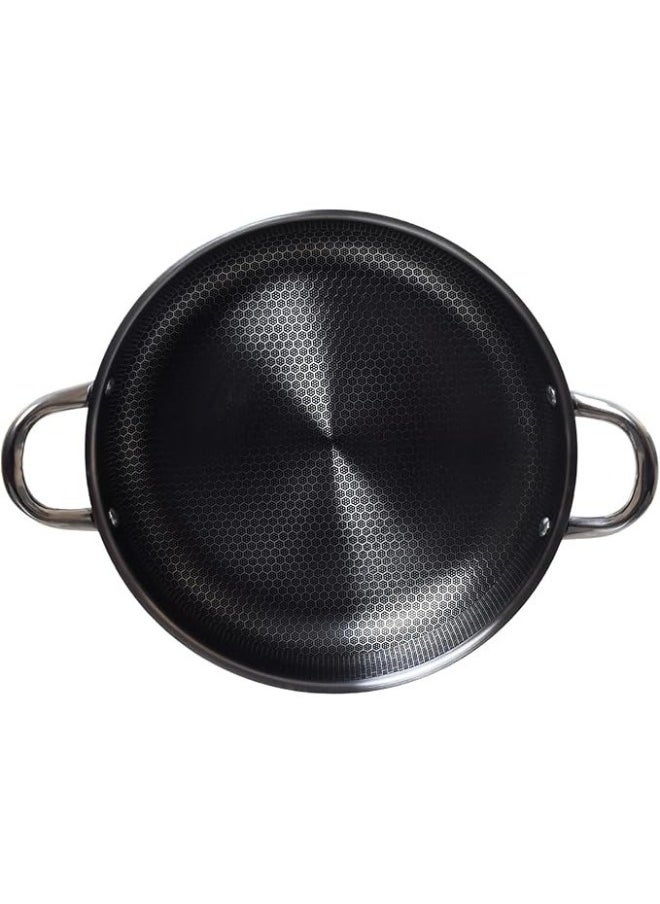 Generic Stainless Steel Cooking Deep Frying Pan 30 cm  - Image 2