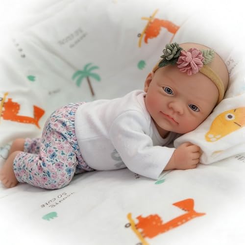 Mire & Mire Mire Mire Reborn Baby Dolls 12 Girl Full Body Silicone Baby Doll Newborn That Look Open Eyes Baby Dolls - Image 1