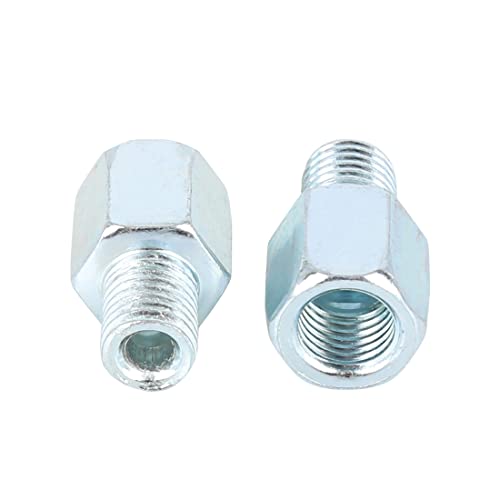 F FIERCE CYCLE 2pcs 10mm Positive to 10mm Reverse Motorcycle Rearview Mirror Adapter Bolt Screw - Image 3