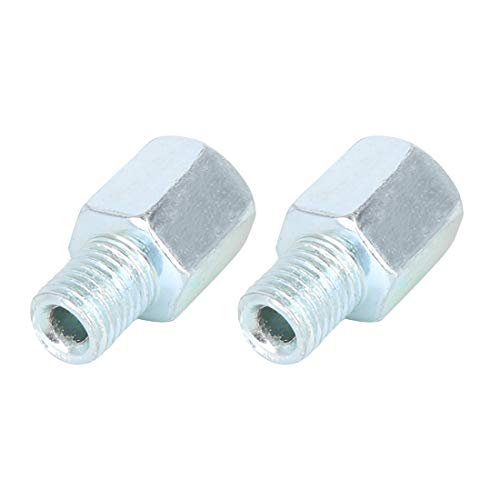 F FIERCE CYCLE 2pcs 10mm Positive to 10mm Reverse Motorcycle Rearview Mirror Adapter Bolt Screw - Image 1