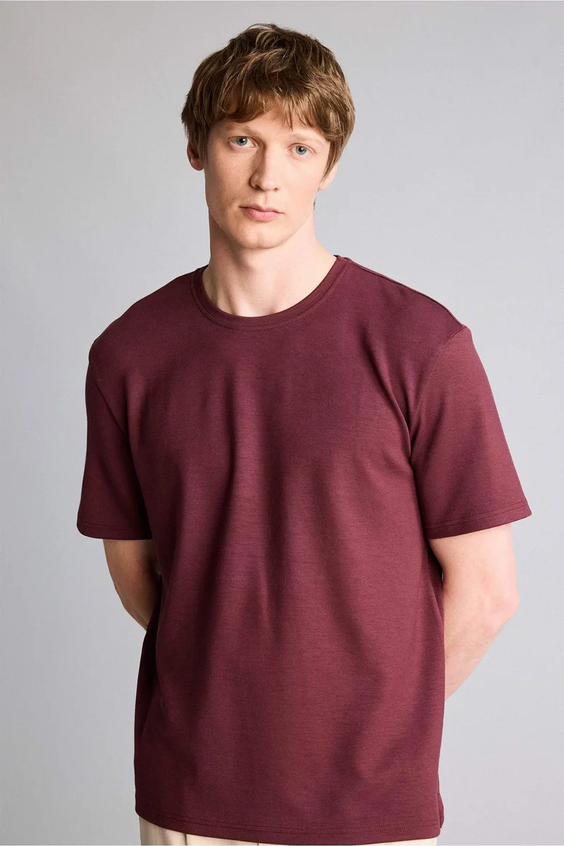 Defacto  Basic Short Sleeve T-Shirt for Men | Best Price UAE