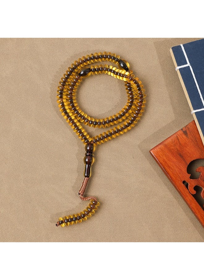 NIBEMINENT 99 Muslim Prayer Beads Orange Yellow/10mm 