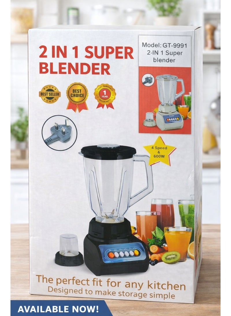 Other Manufacturer جهاز جوسونيكس 2 في 1 خلاط سوبر GT-9991 - Image 2