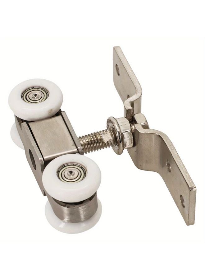 Heavy Duty Sliding Door Rollers Matte Metallic Finish Quiet Gliding Easy Installation - Image 5