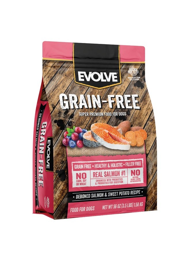 Evolve - Grain Free Deboned Salmon & Sweet Potato Recipe Dog Food, 3.5 Lb. - Image 1