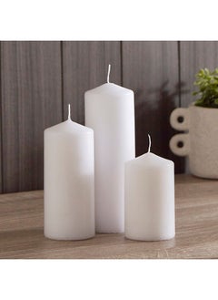 Home Box Luna 3-Piece Pillar Candle Set 6 x 18 x 6 cm  - Image 1