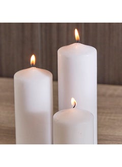 Home Box Luna 3-Piece Pillar Candle Set 6 x 18 x 6 cm  - Image 3