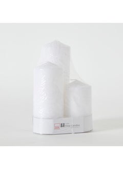 Home Box Luna 3-Piece Pillar Candle Set 6 x 18 x 6 cm  - Image 4